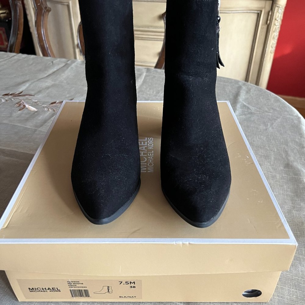 Suede Boots by Michael Kors with snake detail